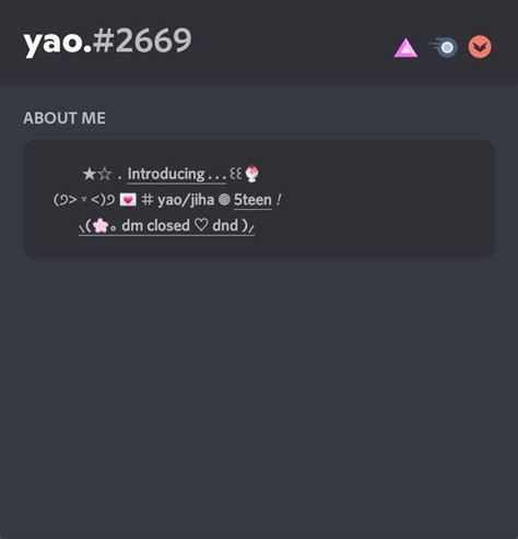 458 notes. . Discord bio template aesthetic